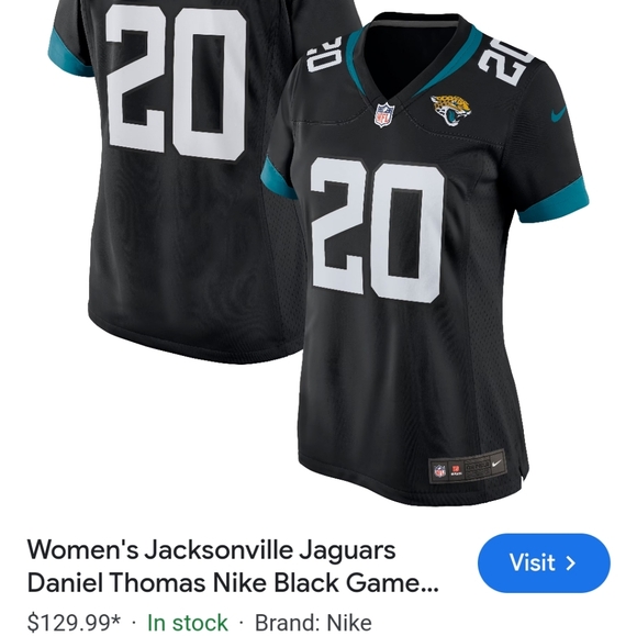 Tops - Nike NFL WomensJaguars 20 Daniel Ramsey Jersey Size S